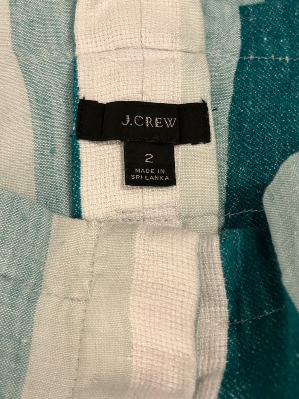 J. Crew linen cabana stripe crop pants - Picture 9 of 9
